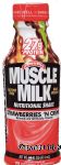 Muscle Milk  strawberries 'n creme nutritional shake, refrigerate after opening Center Front Picture