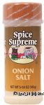 Spice Supreme  onion salt Center Front Picture