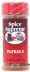 Spice Supreme  paparika spice Center Front Picture