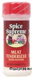 Spice Supreme  meat tenderizer, unseasoned Center Front Picture