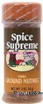 Spice Supreme  pure ground nutmeg Center Front Picture