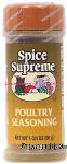 Spice Supreme  poultry seasoning Center Front Picture