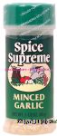 Spice Supreme  garlic, minced  Center Front Picture