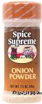 Spice Supreme  onion powder Center Front Picture