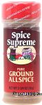 Spice Supreme  allspice, pure ground Center Front Picture