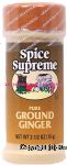 Spice Supreme  ginger, pure ground Center Front Picture