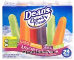 Dean's Country Fresh assorted pops; cherry, orange, grape, lime Center Front Picture