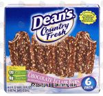 Dean's Country Fresh chocolate eclair bars; cake coated vanilla lowfat ice cream w/chocolate flavored center, 6 pack Center Front Picture