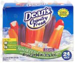 Dean's Country Fresh assorted cream pops; vanilla lowfat ice cream with flavored pop shell Center Front Picture