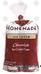 Homemade Singles chocolate ice cream cups, 12 3-ounce cups Center Front Picture