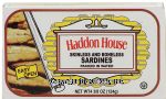 Haddon House  skinless and boneless sardines packed in water Center Front Picture