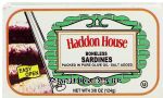 Haddon House  boneless sardines packed in olive oil, salt added Center Front Picture