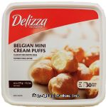 Delizza  belgian mini cream puffs filled with fresh whipped cream. 30-count Center Front Picture