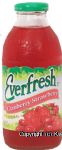 Everfresh  cranberry strawberry juice, 10% juice Center Front Picture