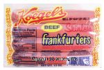 Koegel's  beef skinless frankfurters, 8-count Center Front Picture