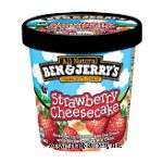 Ben & Jerry's Ice Cream Strawberry Cheesecake Center Front Picture