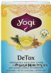 Yogi DeTox herbal tea supplement, promotes healthy liver and kidney function, 16-bags Center Front Picture