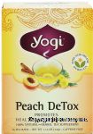 Yogi Peach DeTox herbal tea supplement promotes healthy kidney function, caffeine free, 16-bags Center Front Picture