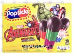 Popsicle Ice Pops  Super Heroes Assorted Flavors 1.6 Oz Center Front Picture