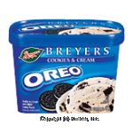 Breyers Ice Cream Cookies & Cream w/Oreo Center Front Picture