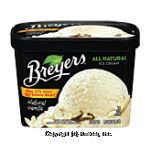 Breyers Ice Cream Natural Vanilla Center Front Picture