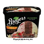 Breyers Ice Cream Vanilla-Chocolate-Strawberry Center Front Picture