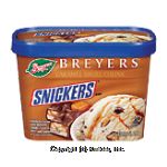 Breyers Ice Cream Snickers Center Front Picture