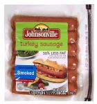 Johnsonville  fully cooked smoked turkey sausage, 6 ct Center Front Picture