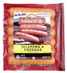 Johnsonville  jalapeno & cheddar smoked sausage, 6-links Center Front Picture