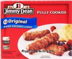 Jimmy Dean  12 fully cooked pork sausage links, original style, 2 stay-fresh packages Center Front Picture