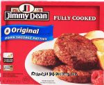 Jimmy Dean  8 fully cooked pork sausage patties, original style, 2 stay-fresh packages Center Front Picture