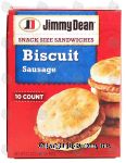 Jimmy Dean Snack Size Sandwiches sausage biscuit, 10 count Center Front Picture