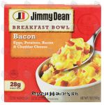 Jimmy Dean Breakfast Bowl bacon; eggs, potatoes, bacon & cheddar cheese Center Front Picture