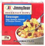 Jimmy Dean Breakfast Bowl sausage; eggs, potatoes, sausage & cheddar cheese Center Front Picture