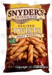 Snyder's Of Hanover  braided twists, honey wheat pretzels Center Front Picture