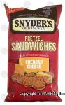 Snyder's Of Hanover Pretzel Sandwiches cheddar cheese Center Front Picture