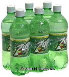 7up  soda, 6-pack 1/2 liter bottles Center Front Picture