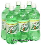 7up  diet soda, 6-pack 1/2 liter bottles Center Front Picture