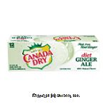 Canada Dry Ginger Ale Diet Caffeine Free 12 Oz Cool Pack Center Front Picture