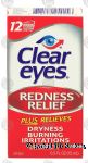 Clear Eyes Redness Relief lubricant / redness reliever eye drops Center Front Picture