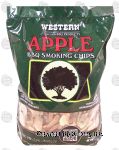 Western  apple bbq smoking chips, use with gas grills or electric smokers, 180 cubic inches Center Front Picture