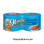 9 Lives  ocean whitefish dinner cat food, 4 5.5-ounce cans Center Front Picture