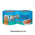 9 Lives  chicken & tuna dinner cat food, 4 5.5-ounce cans Center Front Picture