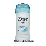 Dove  original clean, invisible solid, anti-perspirant deodorant Center Front Picture