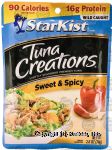 Starkist Tuna Creations sweet & spicy lightly marinated premium chunk light tuna Center Front Picture