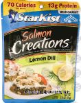 Starkist Salmon Creations lemon dill lightly marinated salmon, skinless, boneless Center Front Picture