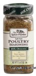 Spice Hunter  poultry seasoning, salt-free, 100% organic Center Front Picture