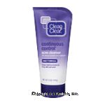 Johnson & Johnson's Clean & Clear continuous control acne cleanser, 10% benzoyl peroxide Center Front Picture