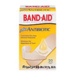 Johnson & Johnson Band-Aid adhesive bandages plus antibiotic, assorted sizes Center Front Picture