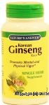 Nature's Answer  Korean ginseng root, single herb supplement, vegetarian capsules Center Front Picture